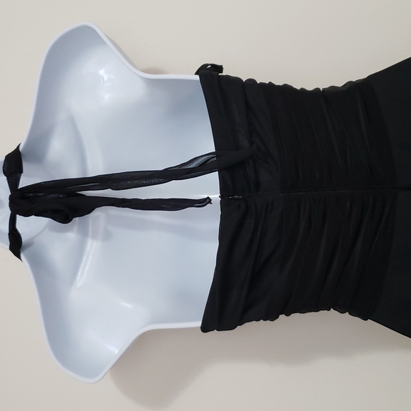 Let's Fashion Black Dress With Shawl - Picture 8 of 13